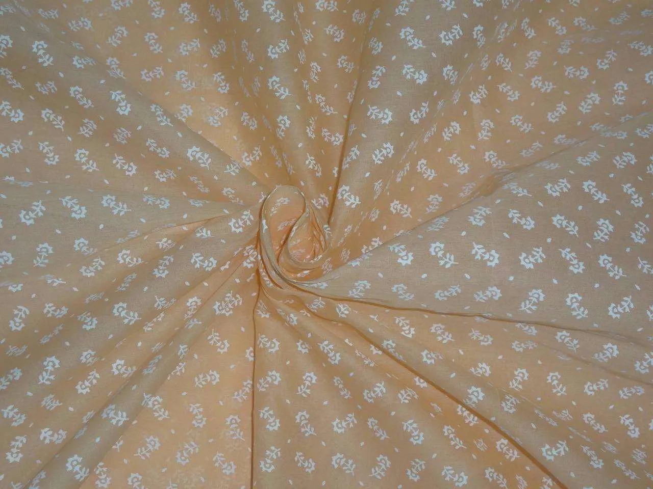 100% Cotton Organdy Floral Printed Fabric 44" wide