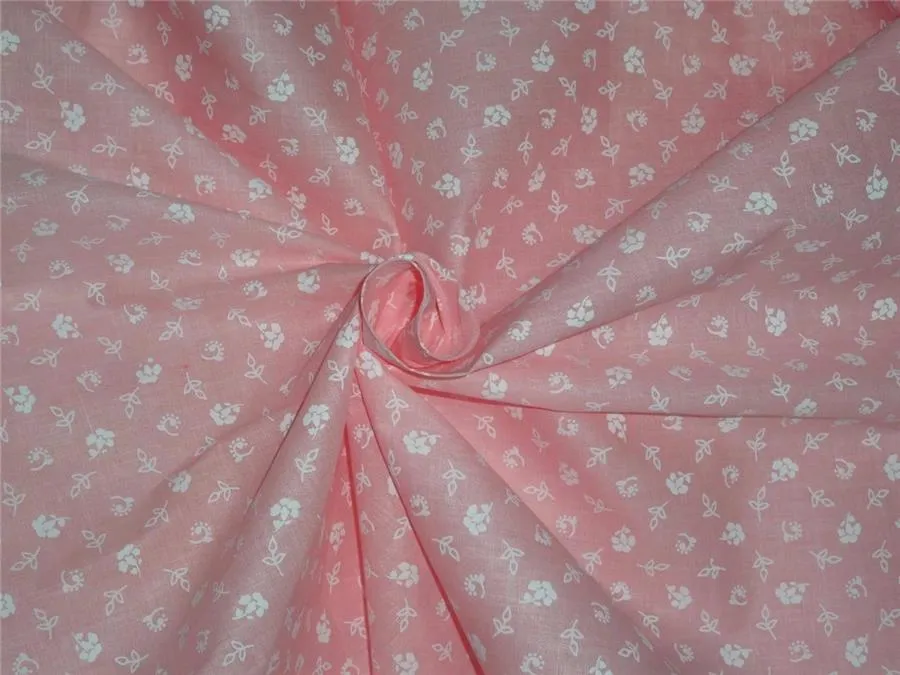 100% Cotton Organdy Floral Printed Fabric 44" wide
