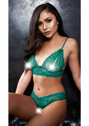 2 Pc Peek-A-Book Bra and G-String