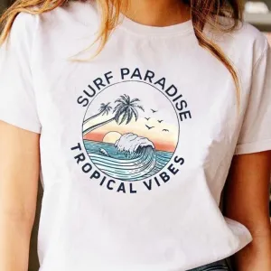 AMEITTE Womens Surf T Shirt