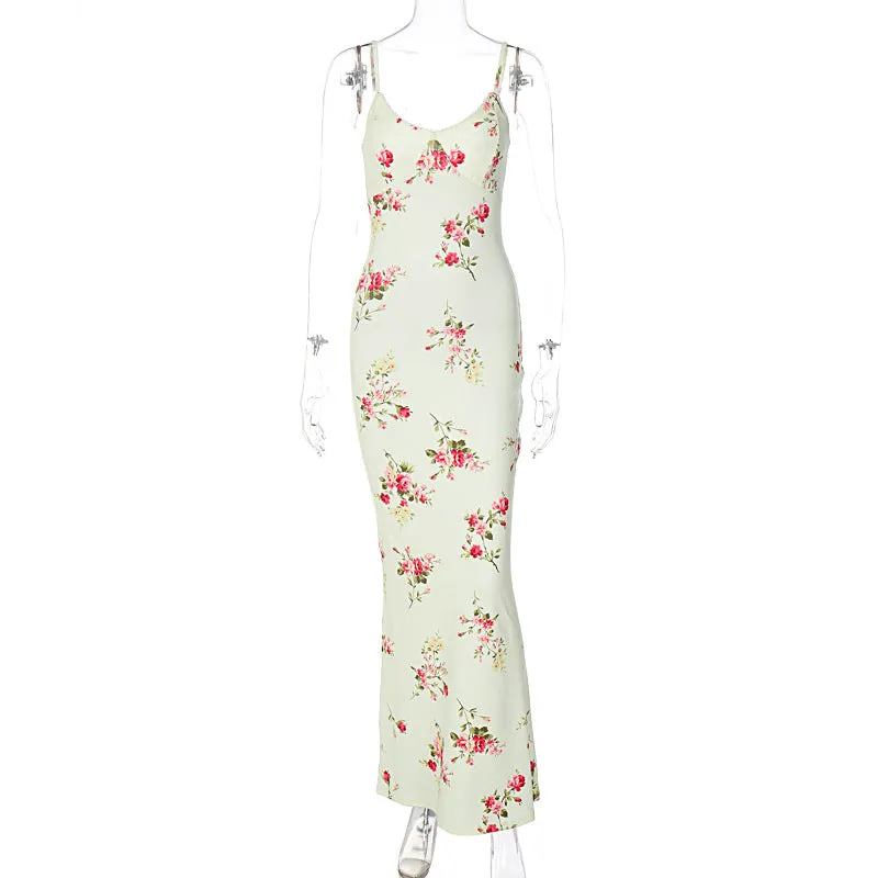 Amozae-Christmas Outfits New Year's Eve Dress Night Out Club Dresses cute winter outfits Sophya Maxi Floral Dress