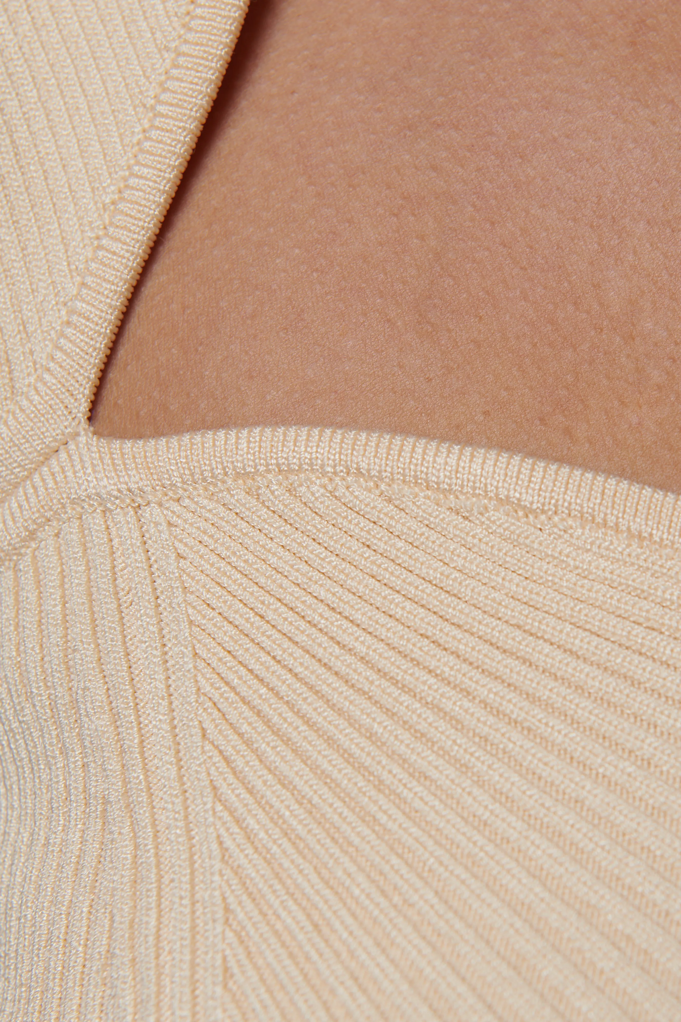 Beige Abia Cropped Top
