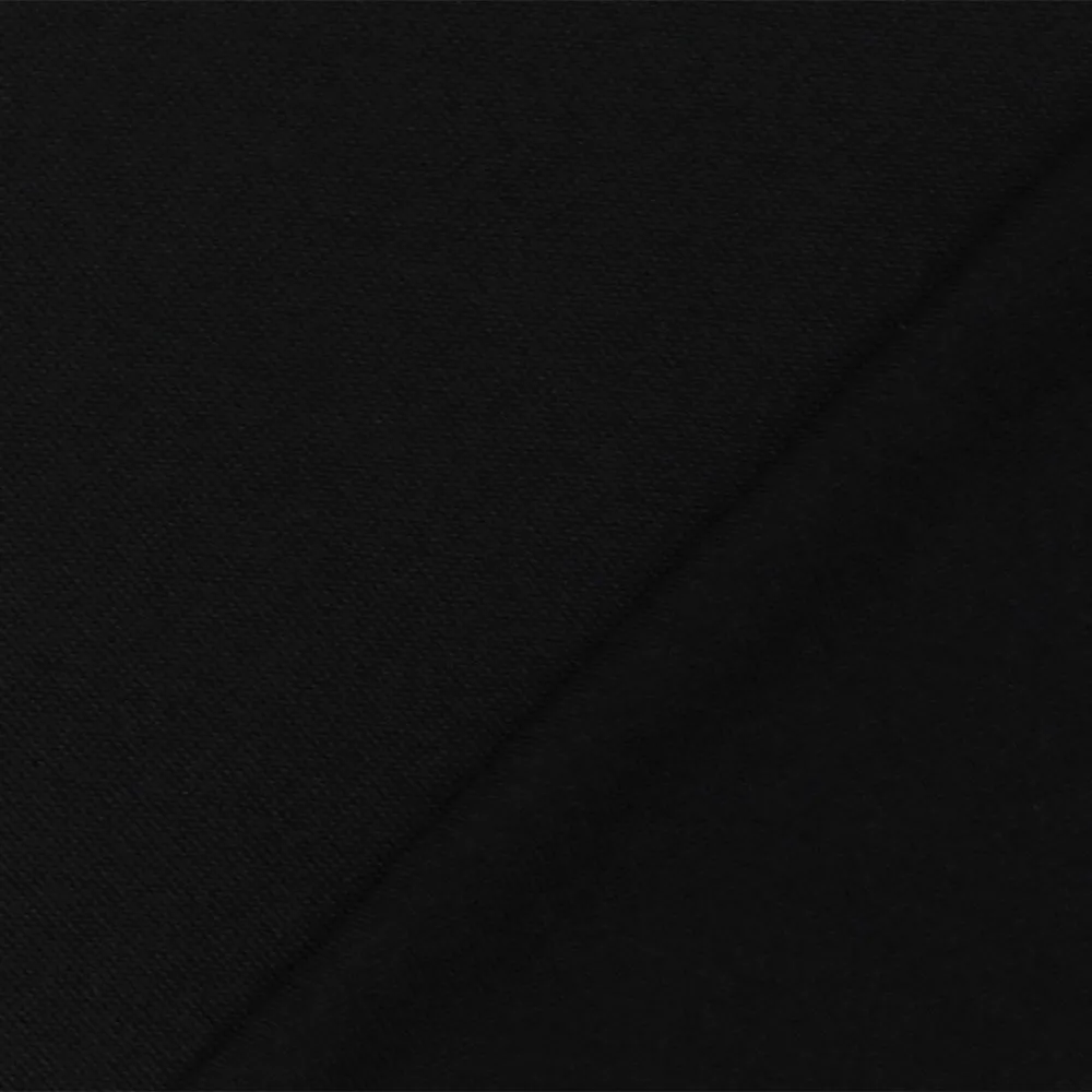 Black Solid Stretch Poly Mini Pique Knit Fabric