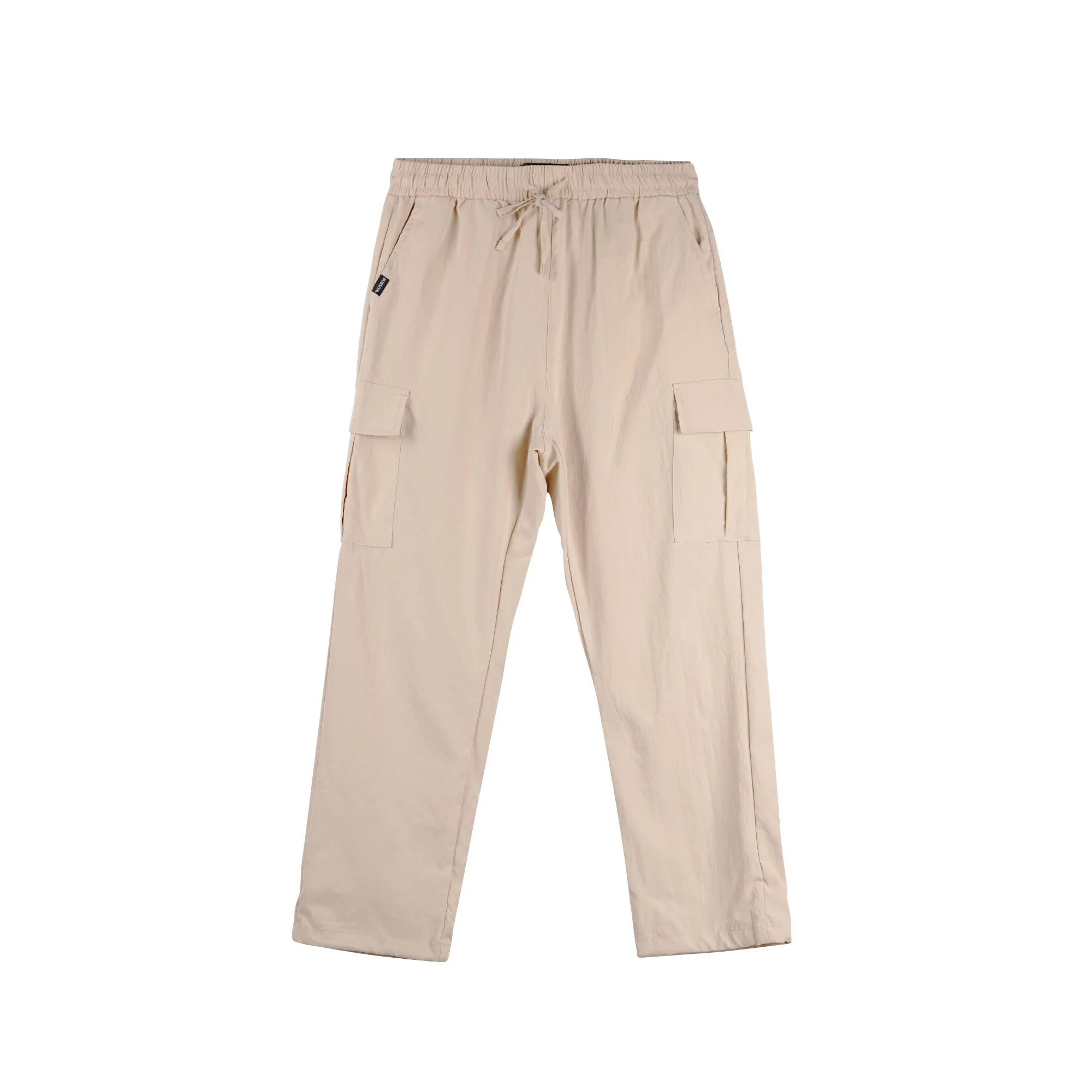 Bobson Japanese Ladies Basic Non-Denim Drawstring Pants 154470-U (Beige)