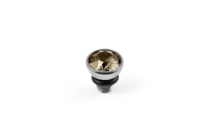 Bottone 5mm Light Silk Top Silver