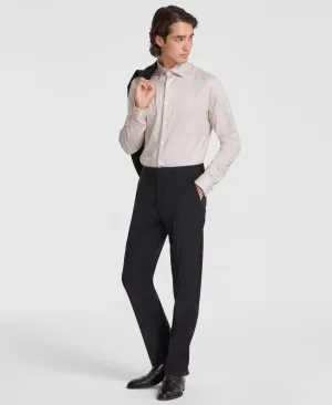 Calvin Klein Mens Slim fit Dress Pants 34 / 34 Black Solid Stretch
