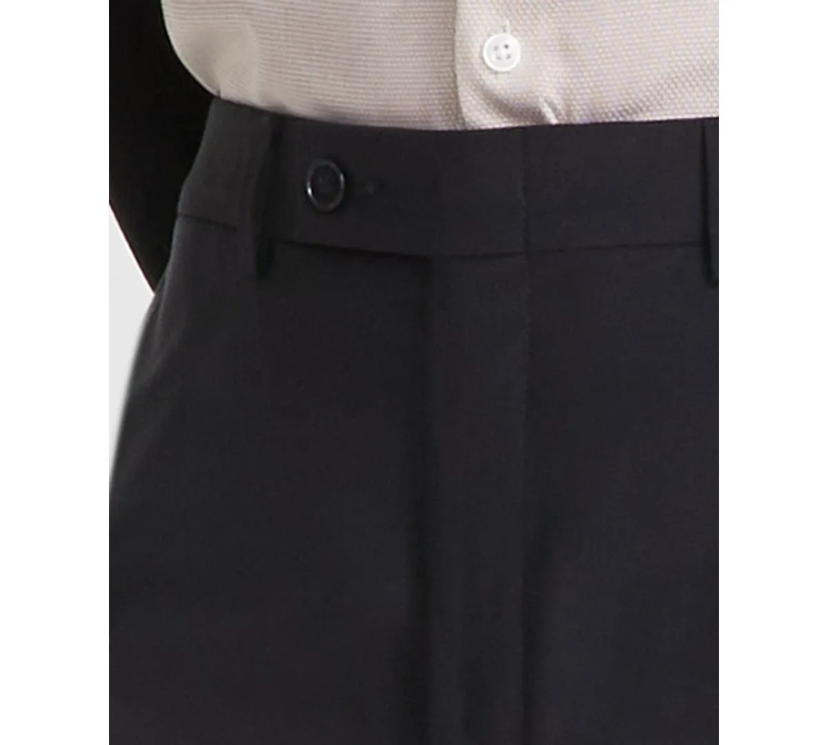 Calvin Klein Mens Slim fit Dress Pants 36 / 30 Black Solid Stretch