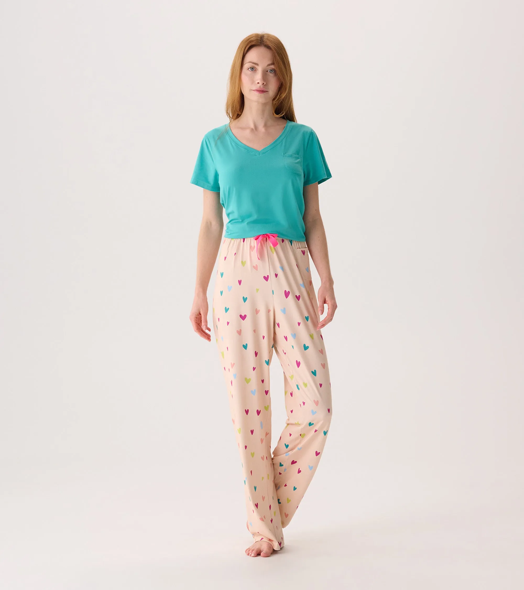 Capelton Road Women's Jelly Bean Hearts Pajama Pants
