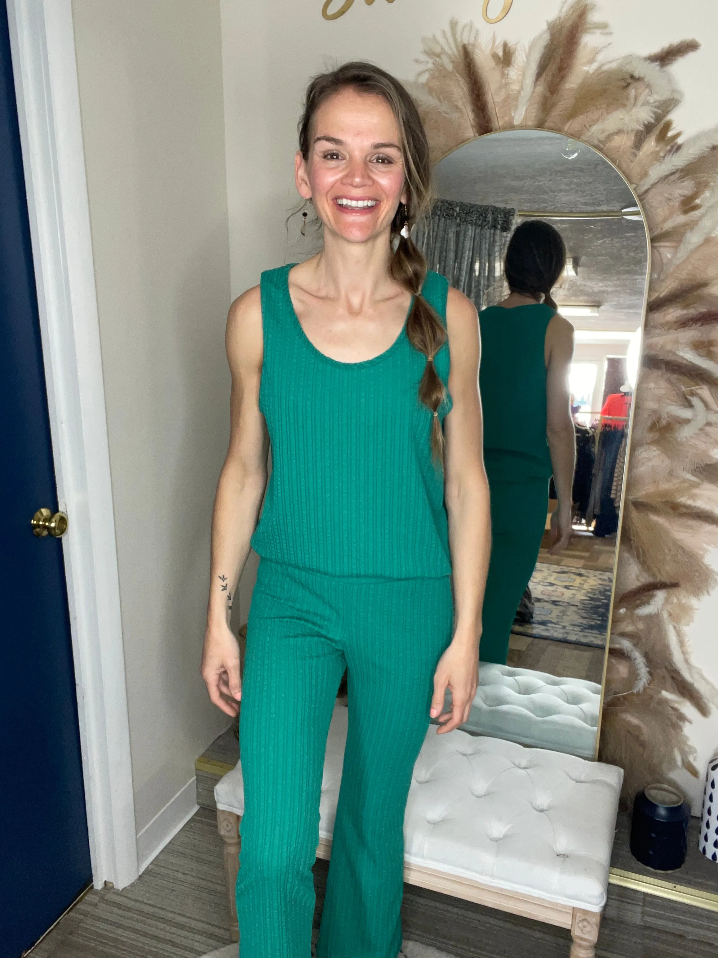 COMFY SLEEVELESS TANK TOP - Emerald Green