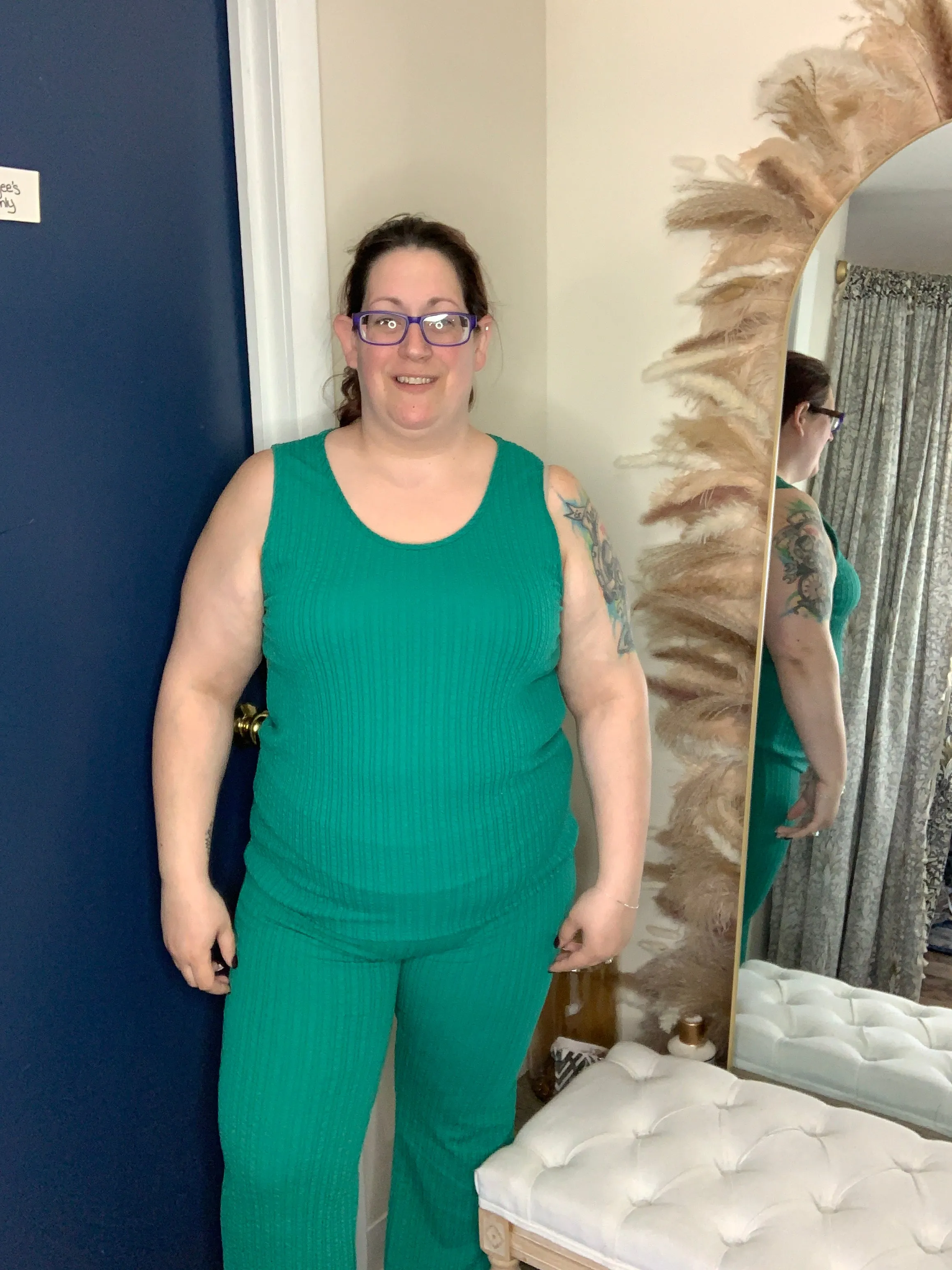COMFY SLEEVELESS TANK TOP - Emerald Green