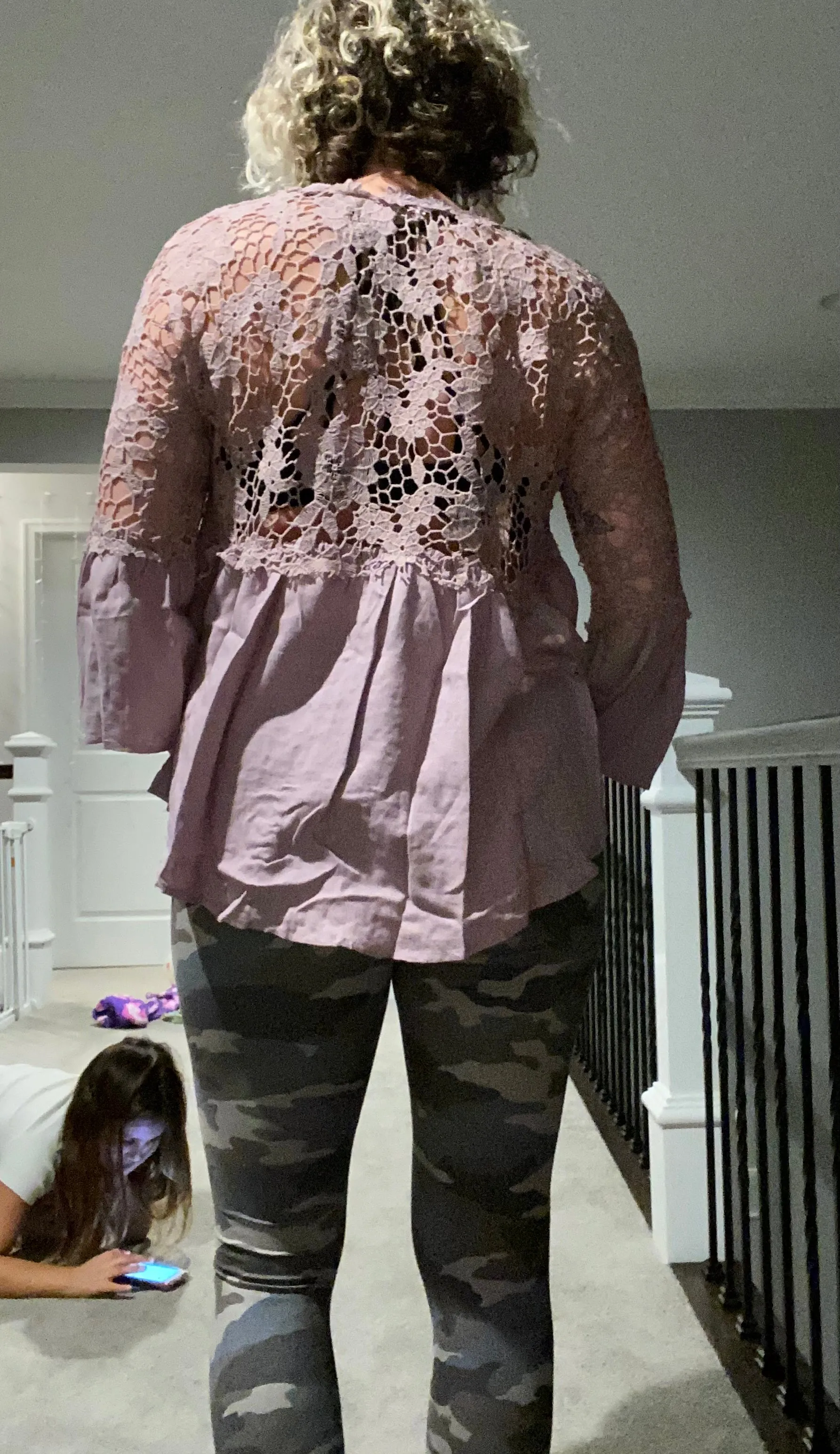 Crochet Top with flare sleeve