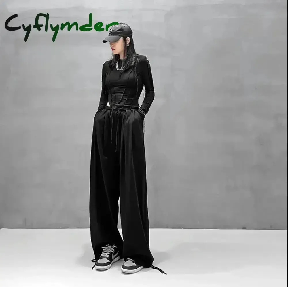 Cyflymder trashy outfits High-waisted Slimming Casual Versatile Harem Pants Loose-fit Wide-leg Bloomers For Women Trendy Fashionable Spring Autumn