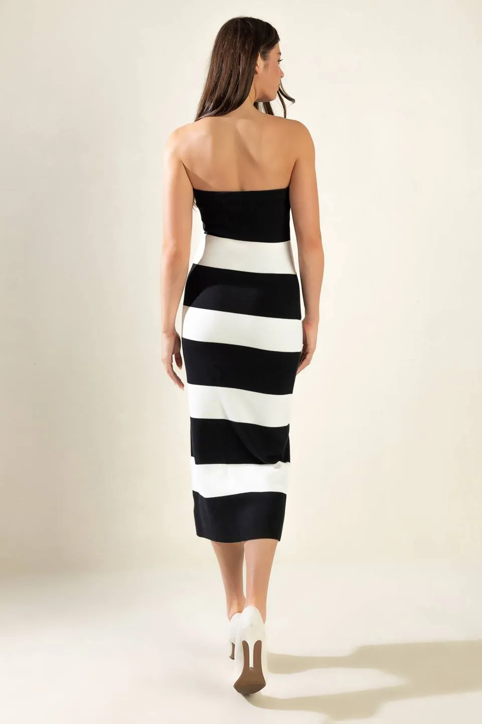 Explore More Collection - ROMANTIC AFTERNOON SWEATER MIDI TUBE DRESS