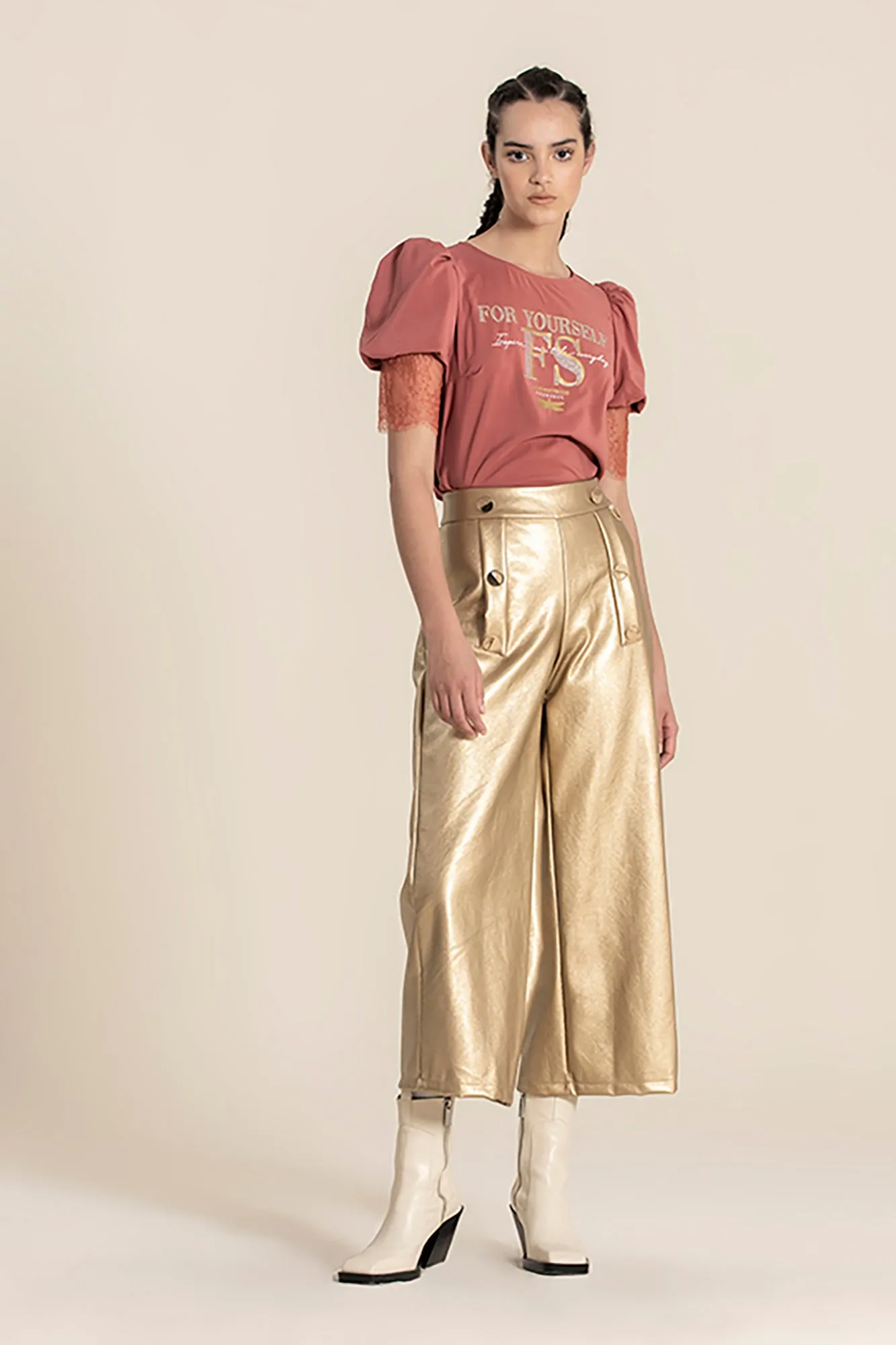 FAKE LEATHER PANTS
