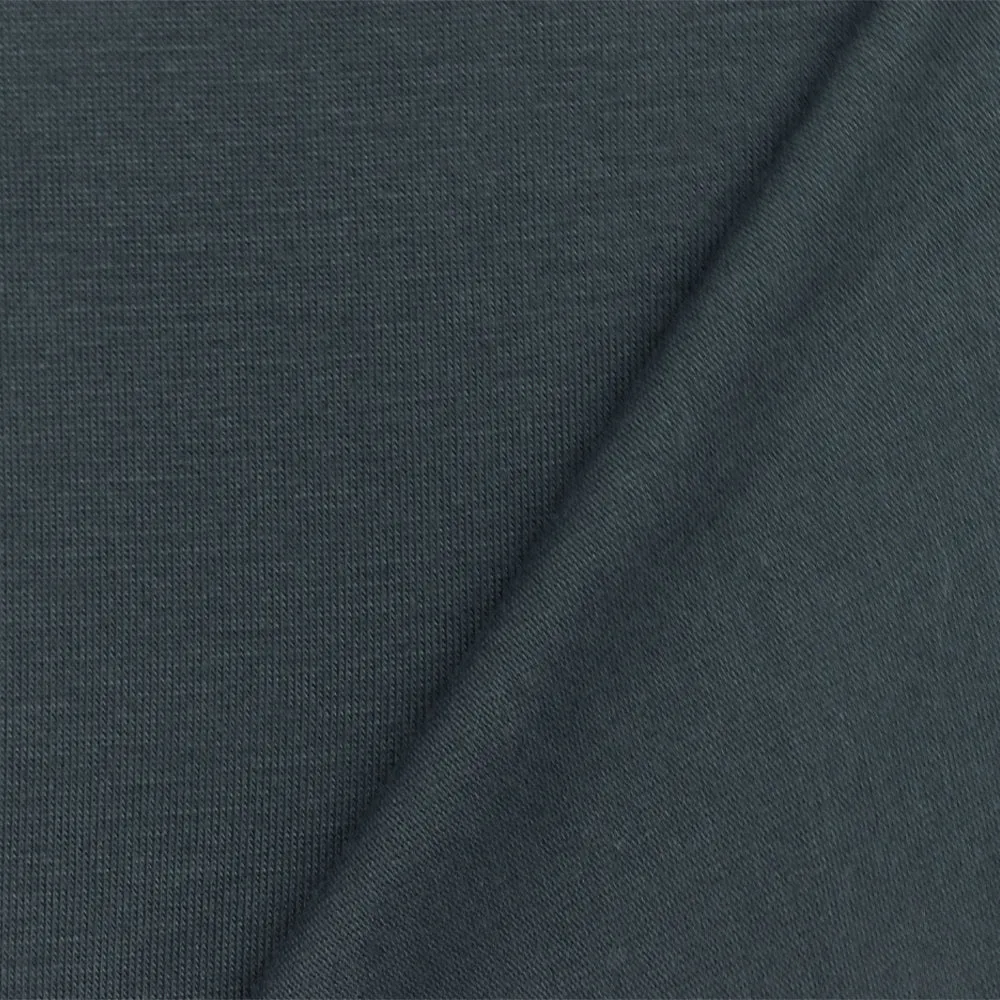 Hollow Blue Solid Stretch Rayon Tissue Jersey Knit Fabric
