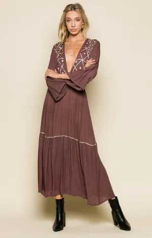 MOONLIT DESERT PLUNGING MAXI