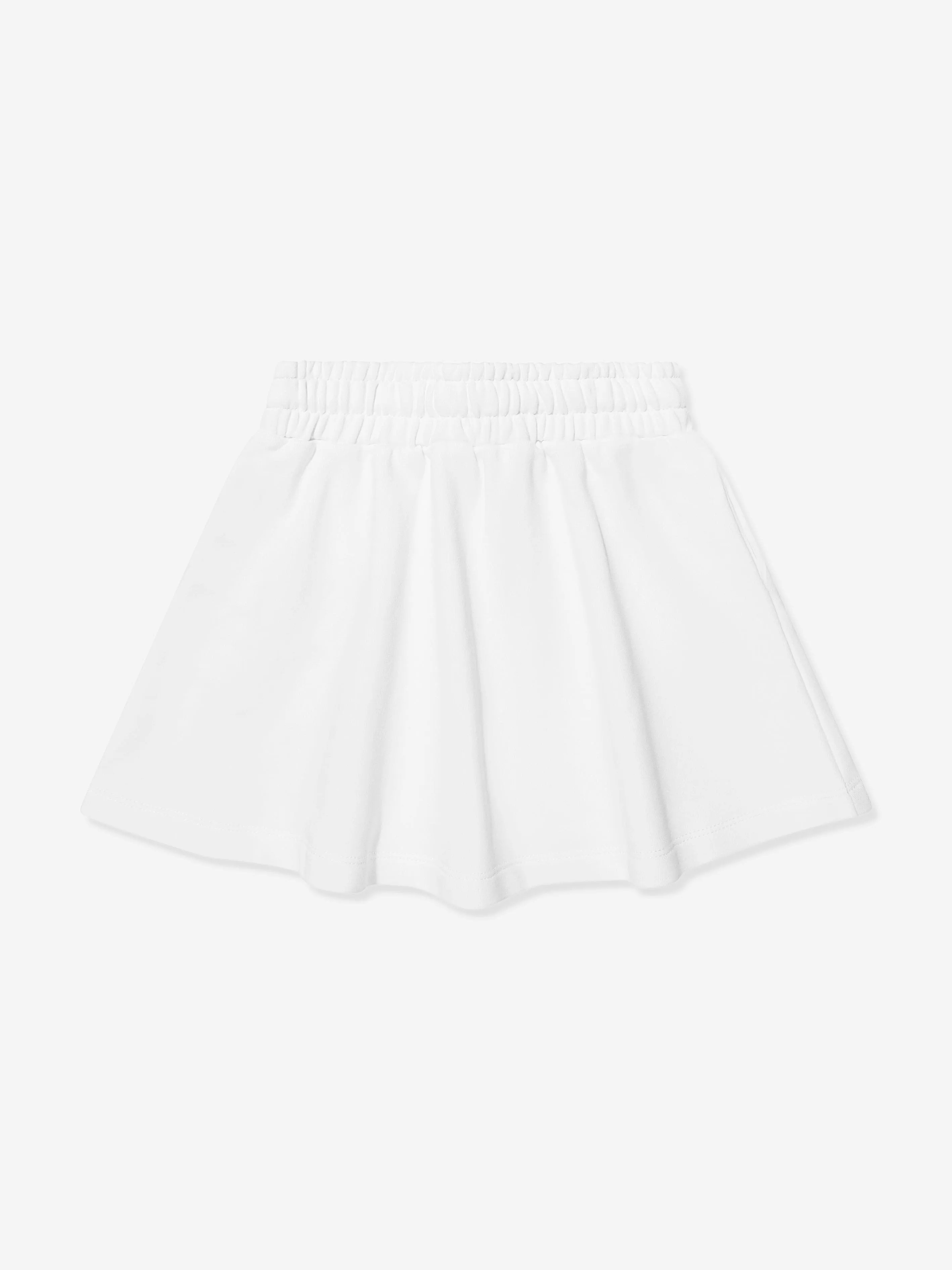 Moschino Girls Teddy Logo Skirt in White