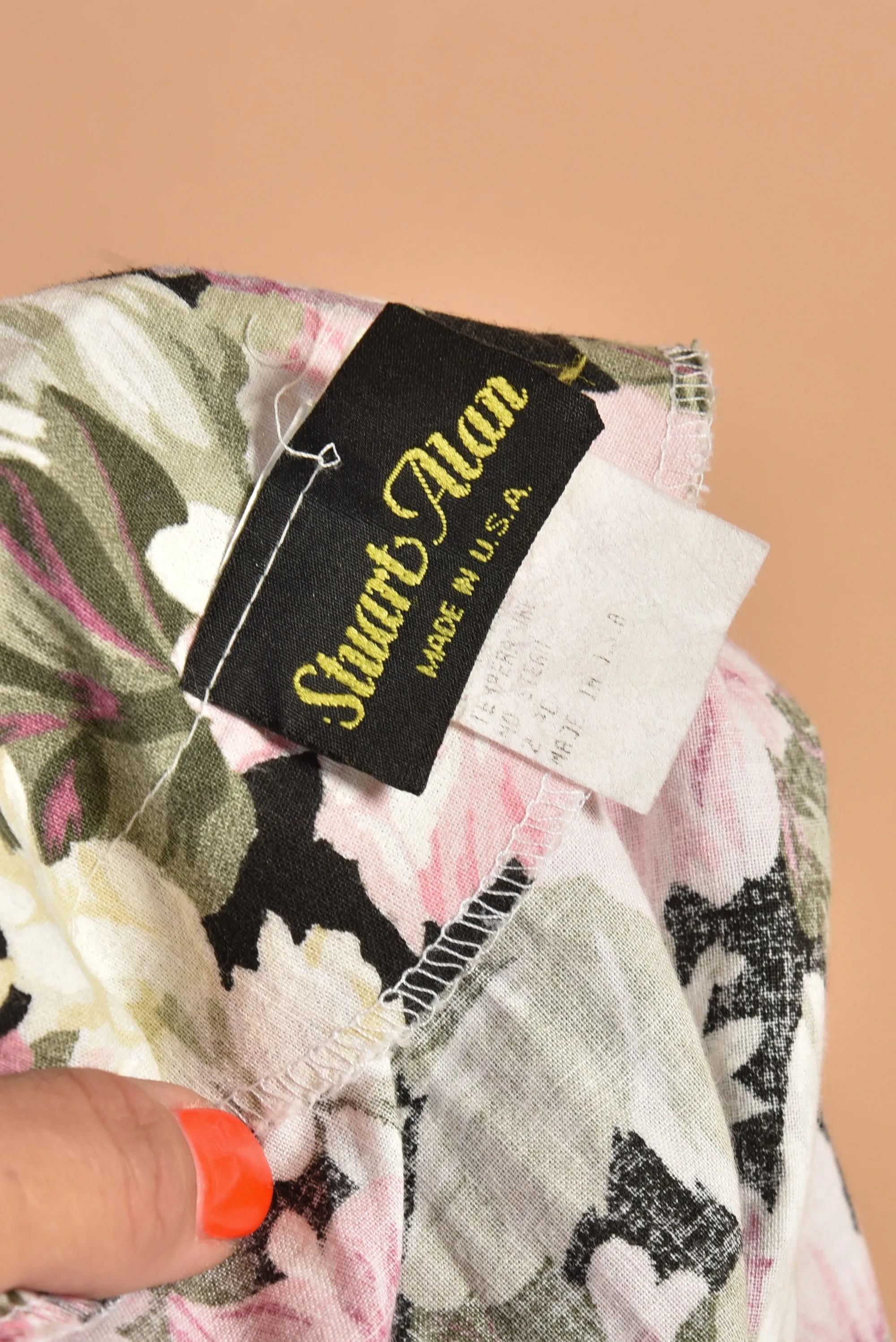 Natalya 80s Romantic Cotton Floral Dress
