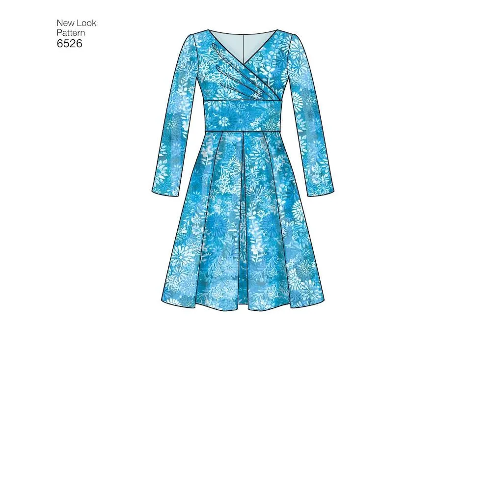 Newlook Pattern 6526 Women's Dress With Bodice Variations