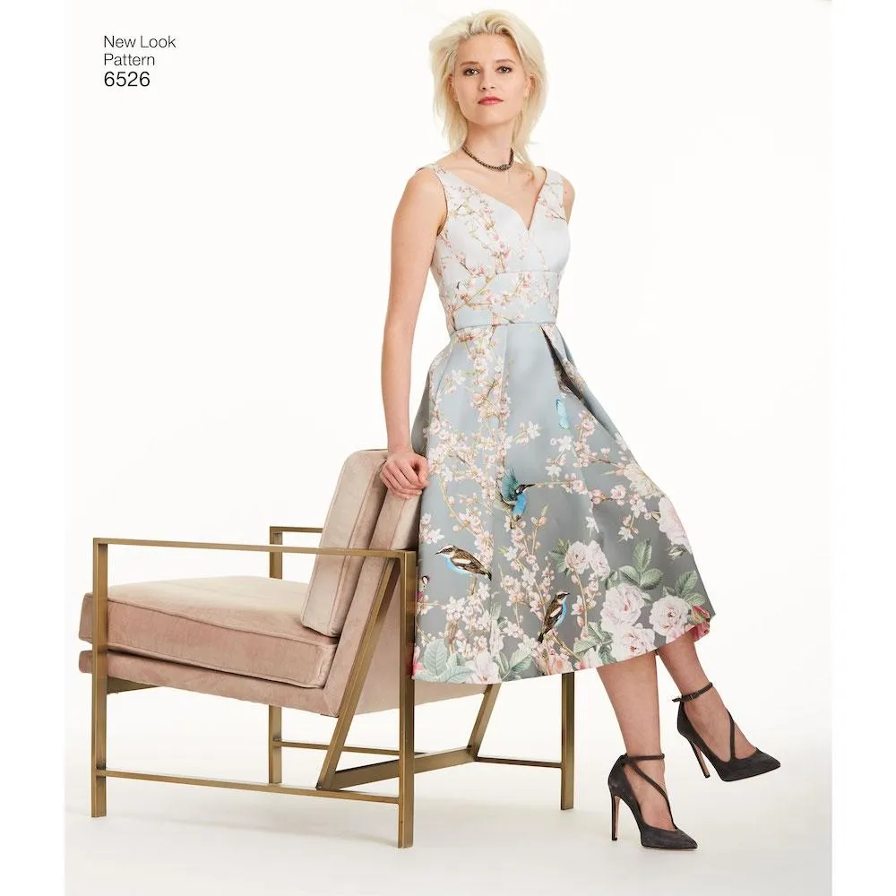 Newlook Pattern 6526 Women's Dress With Bodice Variations