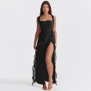 Olalla™ | Chic Ruffle Maxi Dress