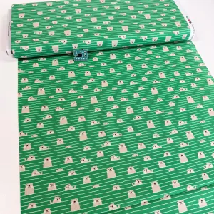 Otter Assembly (Sea) Quilting Fabric by Michael Miller (Per Metre)