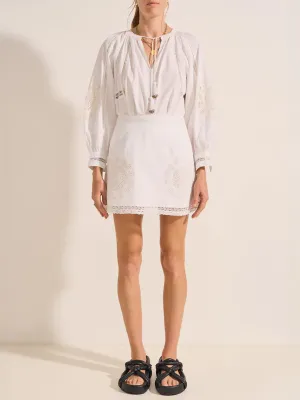 Pelops Skirt in White