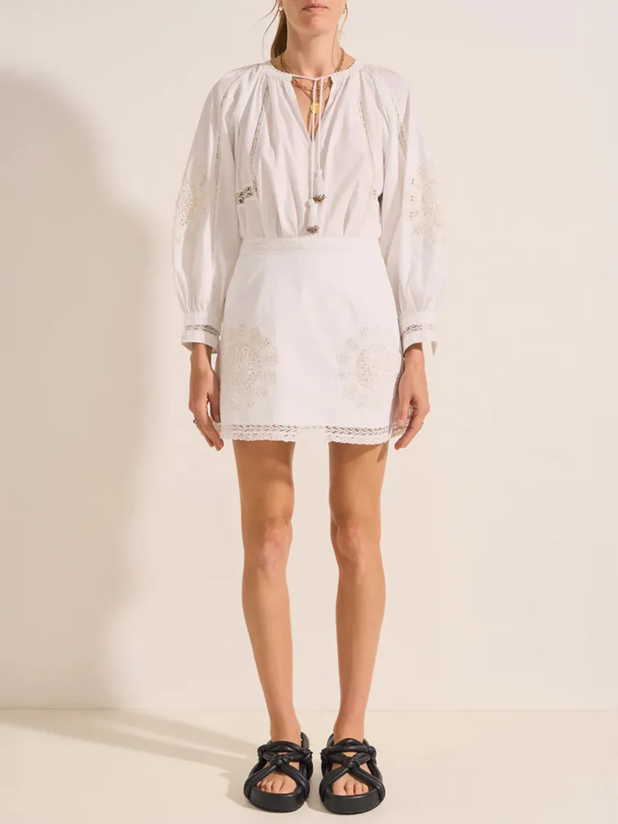 Pelops Skirt in White