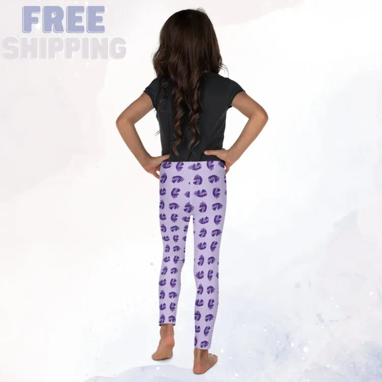 Purple Unicorn Comfy Kids Leggings