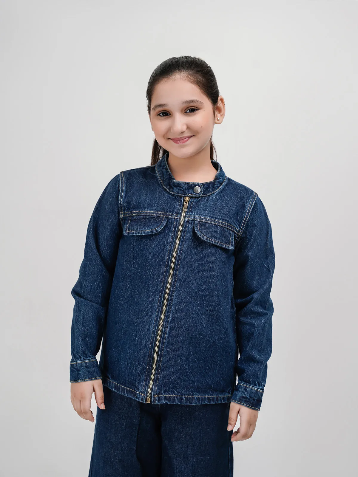 "NABIA" Full Sleeves Denim Jacket