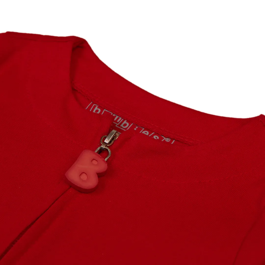 Red Heart Pocket Baby Outfit