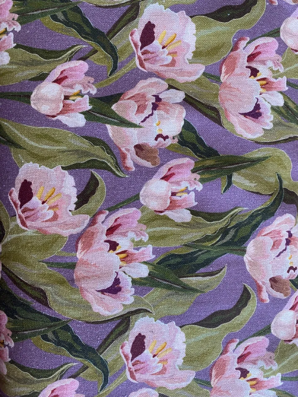 Romantic Floral Linen Kaftan Dress