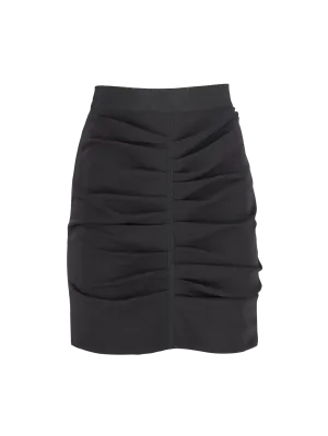 ruched mini skirt