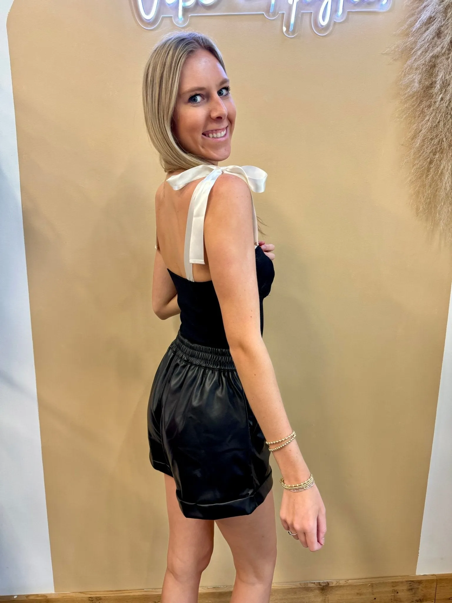 Shoulder Bow Bodysuit