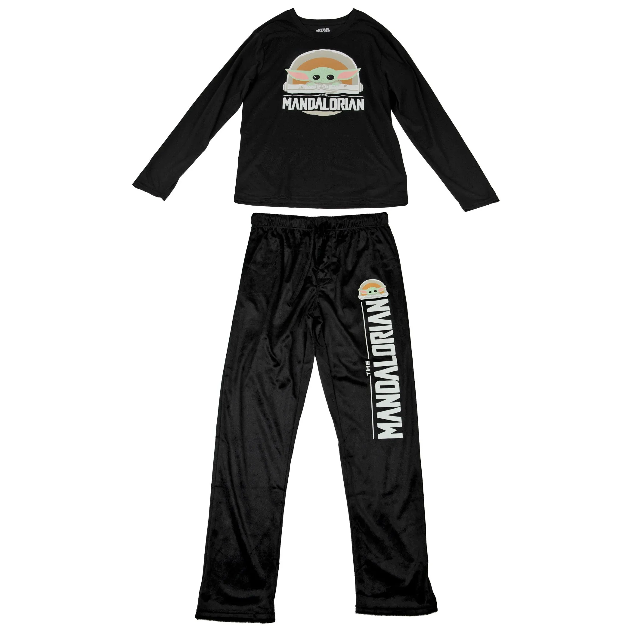 Star Wars The Mandalorian Grogu Long Sleeve Shirt & Sleep Pants Set