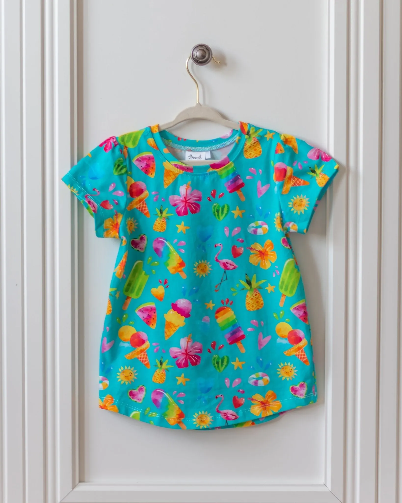 Summer Fun Puff Sleeve Tee in Organic Cotton