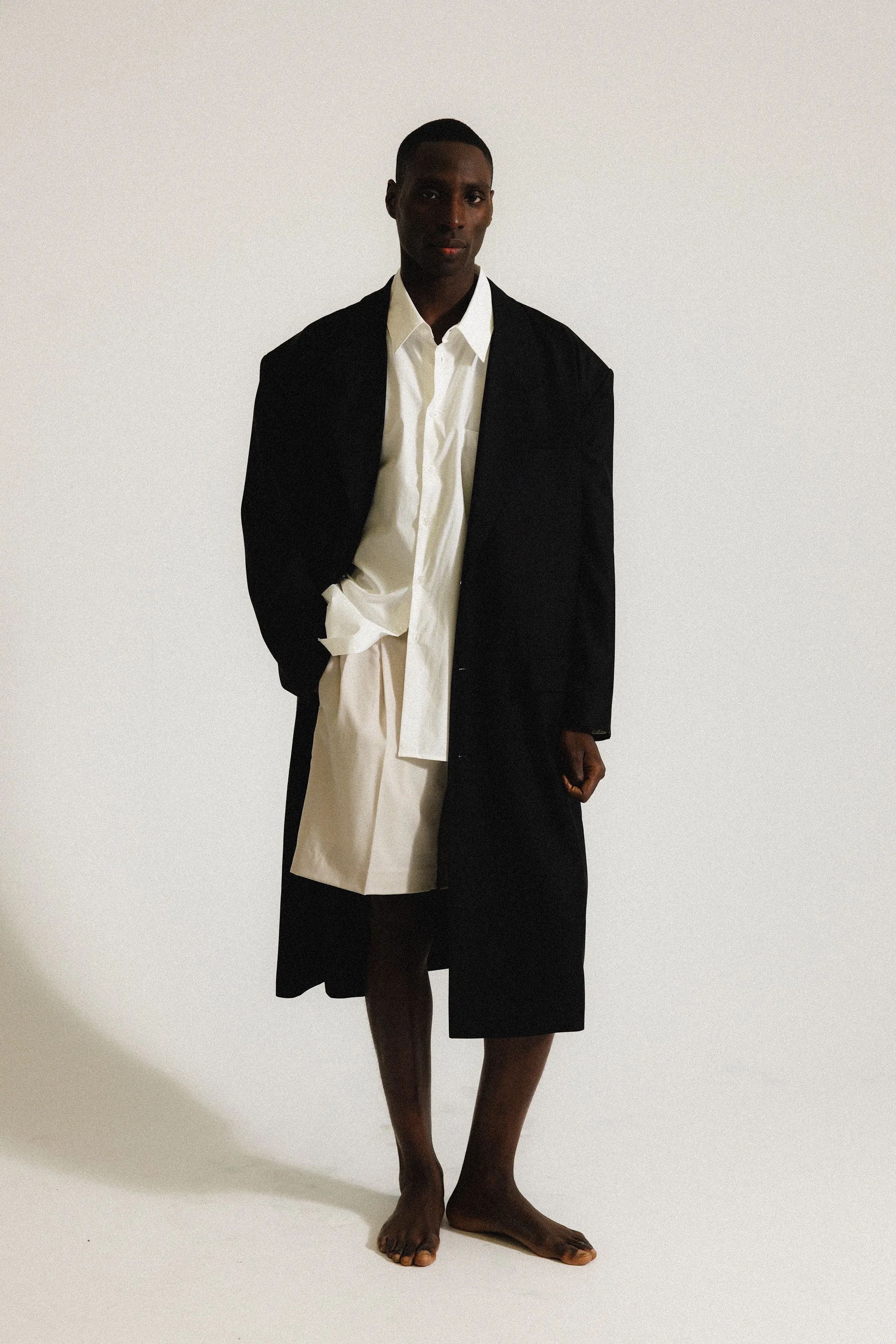 Villa Wide-Leg Tailored Shorts | Greige