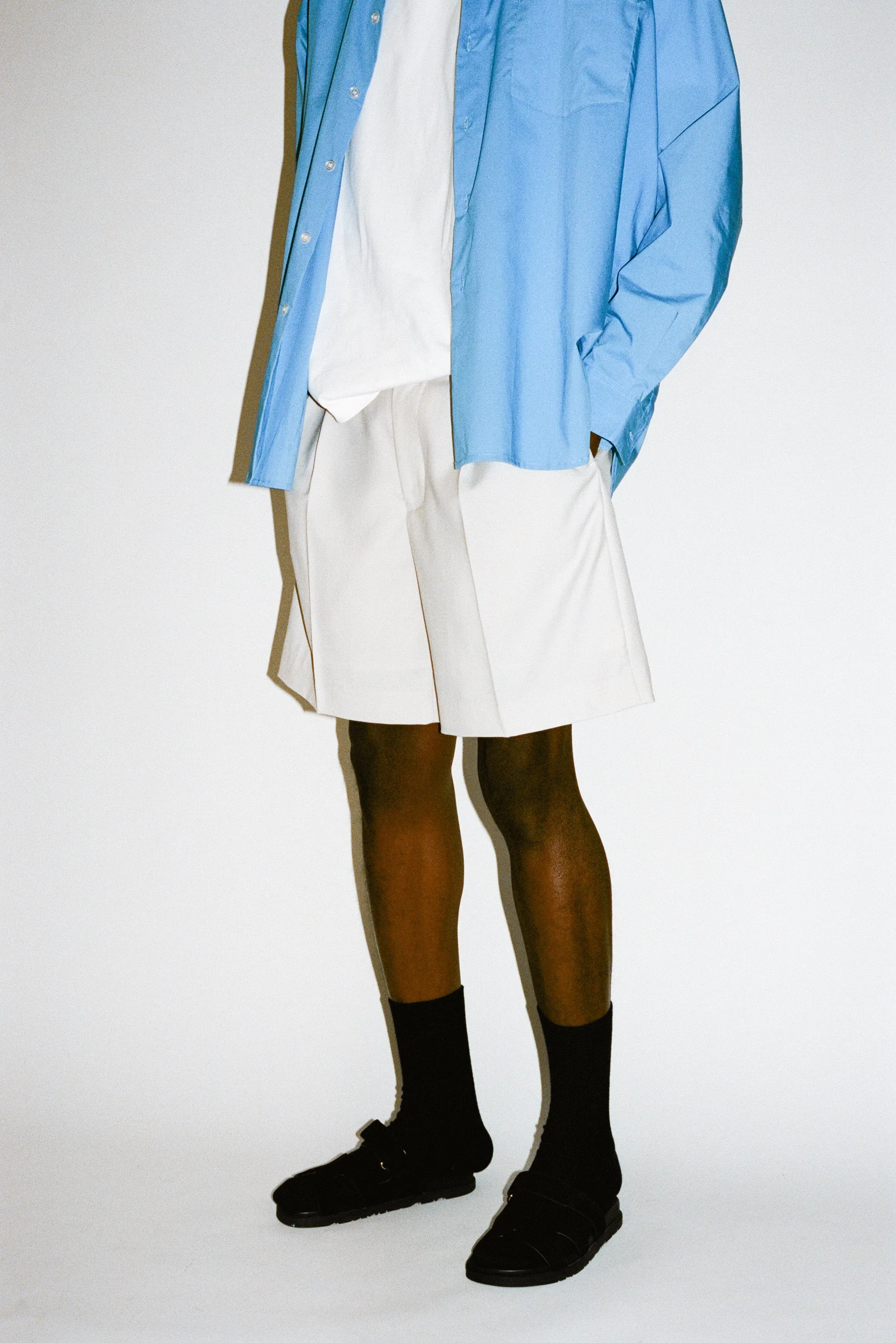 Villa Wide-Leg Tailored Shorts | Greige