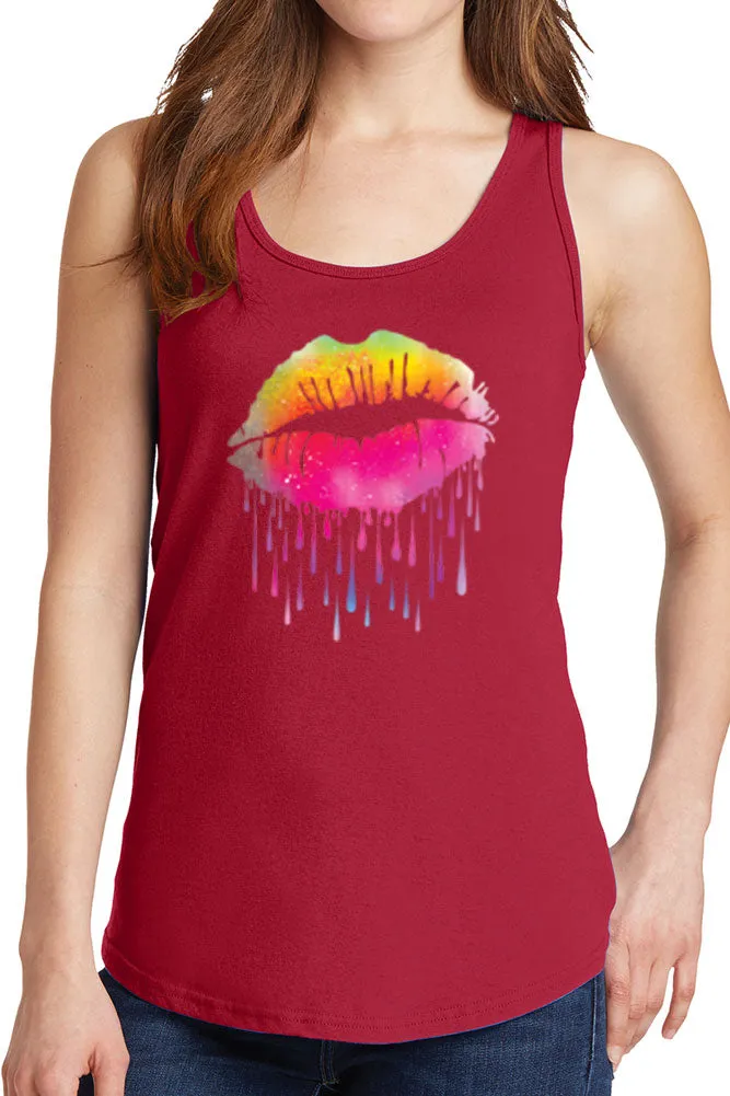 Women’s Lips Like Sugar Core Cotton Tank Tops